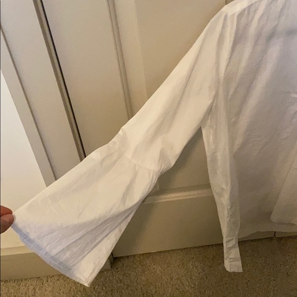 Loft white blouse with bell sleeves - Picture 2 of 2